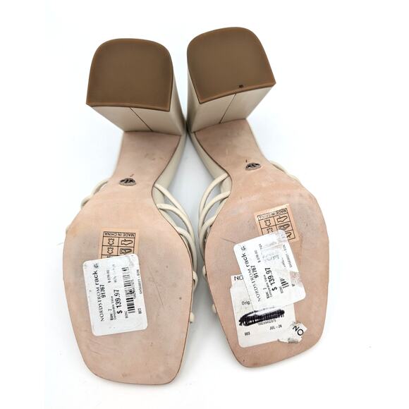 Paige Becca Slip On Strappy High Heel Sandals Women's Bone Size US7 - Picture 7 of 11